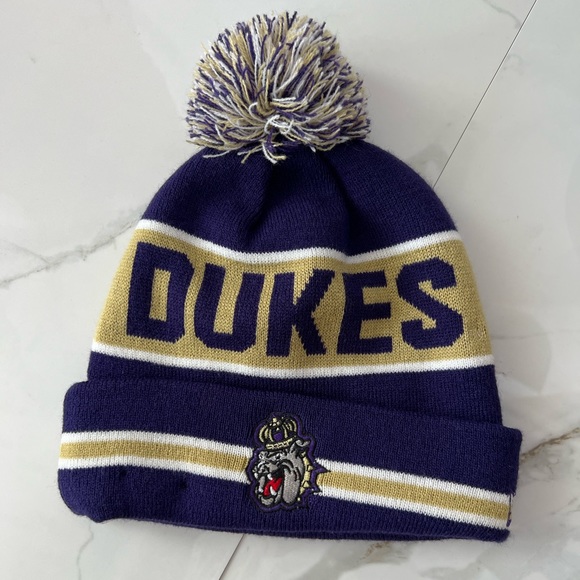 New Era Accessories - James Madison University Dukes Cuffed Pom Pom Beanie